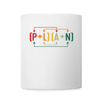 Mein Plan wurde vereitelt Lustiger Mathelehrer Wortspiel Sci - Tasse - Weiß - Vorne