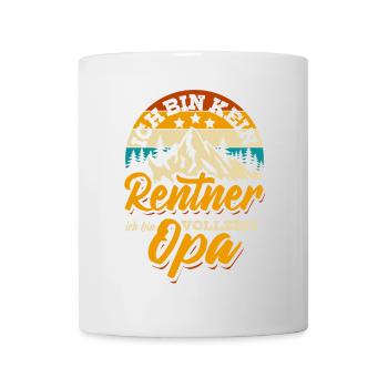 Ich bin kein Rentner ich bin Vollzeit Opa - Tasse - Weiß - Vorne