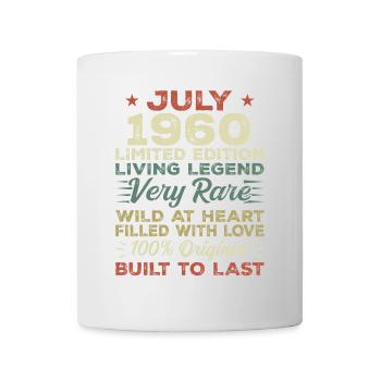 Cadeau Juillet 1960 Jubilé Juillet 1960 Anniversaire - Mug blanc - blanc - Devant