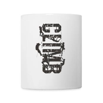 Bouldering, climbing, free climbing Chameleon Boulder - Mug - white - Front