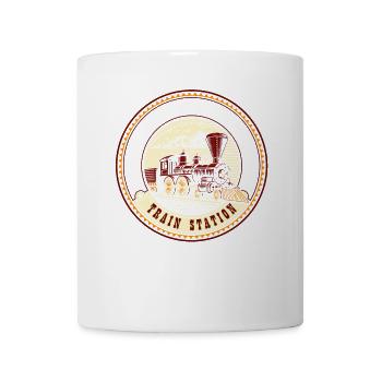 Modéliste, Modélisme ferroviaire, Modèle réduit de locomotive - Mug blanc - blanc - Devant