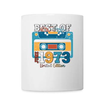 Cassette Juin 1973 Millésime 1973 Anniversaire 1973 - Mug blanc - blanc - Devant