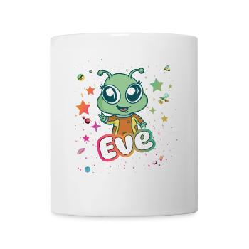 EVE - Beau nom de fille avec extraterrestre mignon - Mug blanc - blanc - Devant
