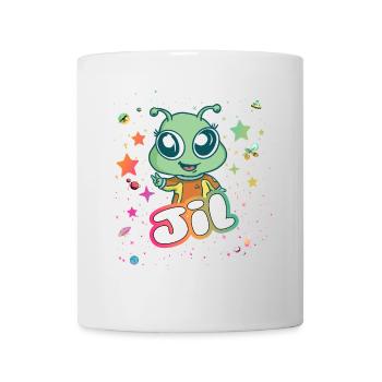 JIL - Beau nom de fille avec extraterrestre mignon - Mug blanc - blanc - Devant