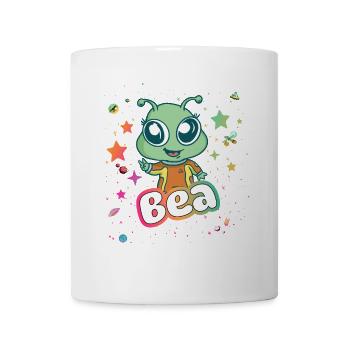 BEA - Beautiful Girl Name with Cute Alien - Mug - white - Front