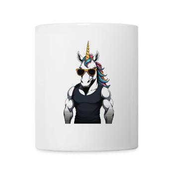 Papa Einhorn Lustiges Vatertag Design - Tasse - Weiß - Vorne