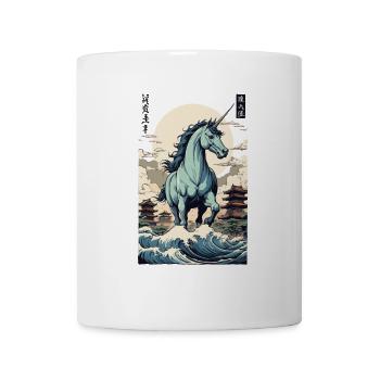 Japan Ukiyo-E Kunst Japanischer Vintage Stil - Tasse - Weiß - Vorne