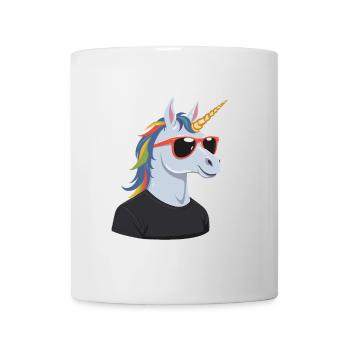 Papa Einhorn Lustiges Vatertag Design - Tasse - Weiß - Vorne