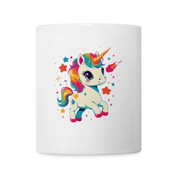 Fille Licorne d’anniversaire unique - Mug blanc - blanc - Devant