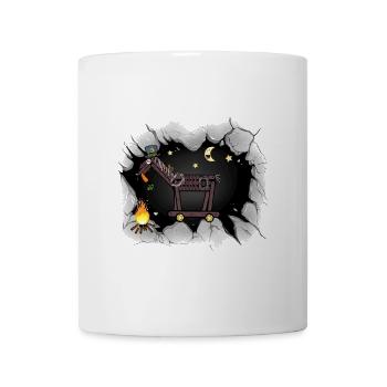 Pferde Pferd Westernpferd Halloween Lagerfeuer - Tasse - Weiß - Vorne