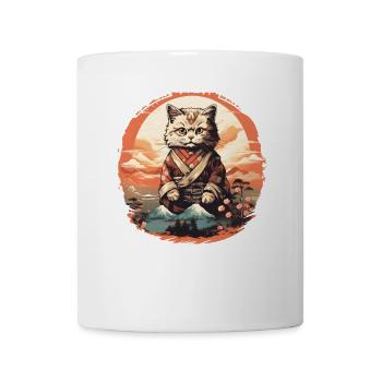 Katze Japanische Kunst - Tasse - Weiß - Vorne