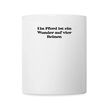 Riding - A horse is a miracle on four legs - Mug - white - Front