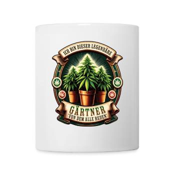 I'm this legendary gardener cannabis - Mug - white - Front