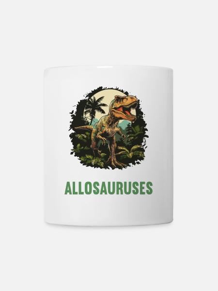 Allosaurier Allosaurus - Tasse - Weiß