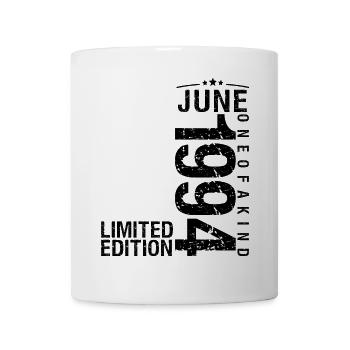 Geburtstag Juni 1994 Juni geboren im Juni 1994 - Tasse - Weiß - Vorne