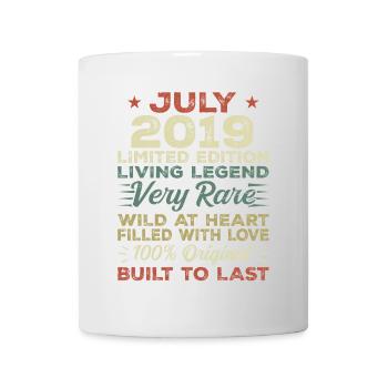 Geschenk Juli 2019 Jubiläum Juli 2019 Geburtstag - Tasse - Weiß - Vorne