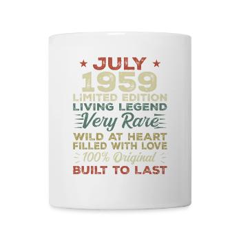 Cadeau Juillet 1959 Jubilé Juillet 1959 Anniversaire - Mug blanc - blanc - Devant