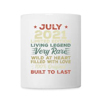 Gift July 2021 Anniversary July 2021 Birthday - Mug - white - Front