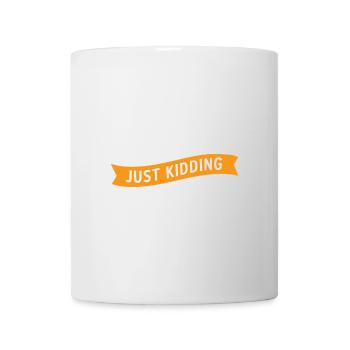Ich laufe Marathons Nur ein Scherz Ich jage Kleinkinder vor - Tasse - Weiß - Vorne