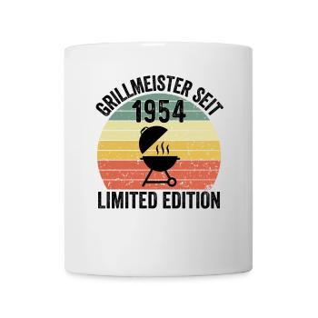 70th Birthday - Grillmeister since 1954 - Mug - white - Front