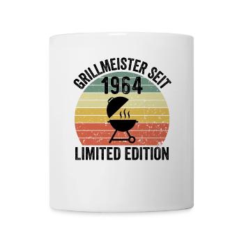 60th Birthday - Grillmeister since 1964 - Mug - white - Front