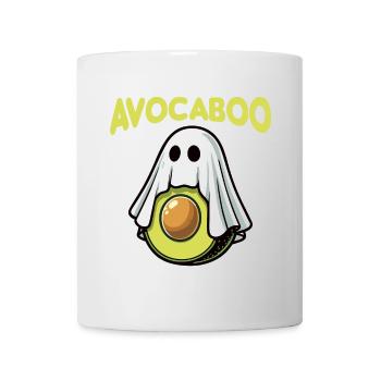 Avocaboo Lustige Avocado Halloween Kostüm Ghost Boo - Tasse - Weiß - Vorne