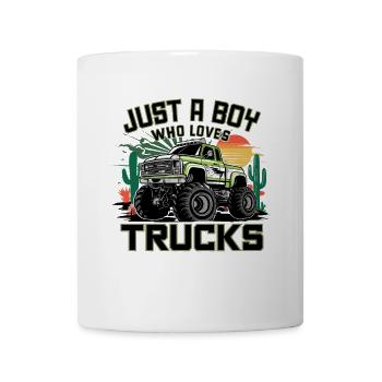 Monster Trucks für Jungs für Männer und Jungen - Tasse - Weiß - Vorne