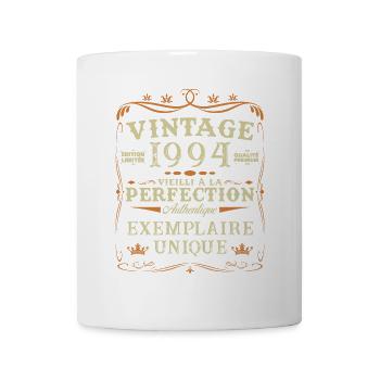 30 Ans 1994 Vintage Rétro Cadeau D'anniversaire - Mug blanc - blanc - Devant