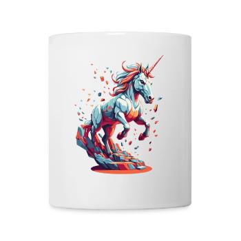 Amoureux de la licorne Licornes drôles Licorne mignonne - Mug blanc - blanc - Devant