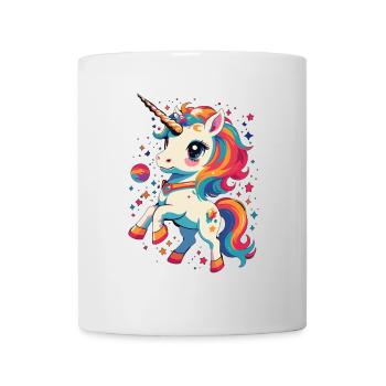 Licornes drôles Grand design fantastique - Mug blanc - blanc - Devant