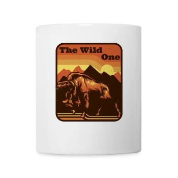 L’amoureux du bison sauvage Bovinae - Mug blanc - blanc - Devant
