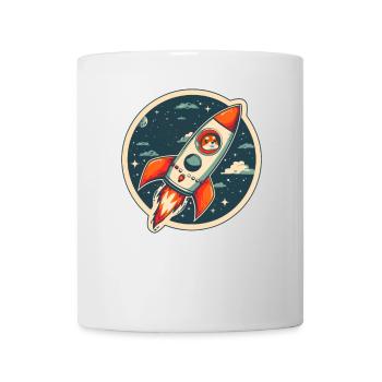 To The Moon Shiba Inu Rocket Crypto Currency - Mug - white - Front