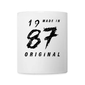 Fabriqué en 1987 Original Anniversaire Grunge en détresse - Mug blanc - blanc - Devant