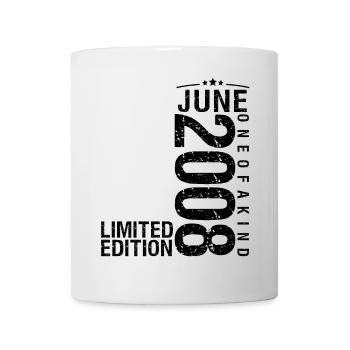 Birthday June 2008 June born in June 2008 - Mug - white - Front