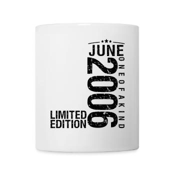 Anniversaire Juin 2006 Juin né en Juin 2006 - Mug blanc - blanc - Devant