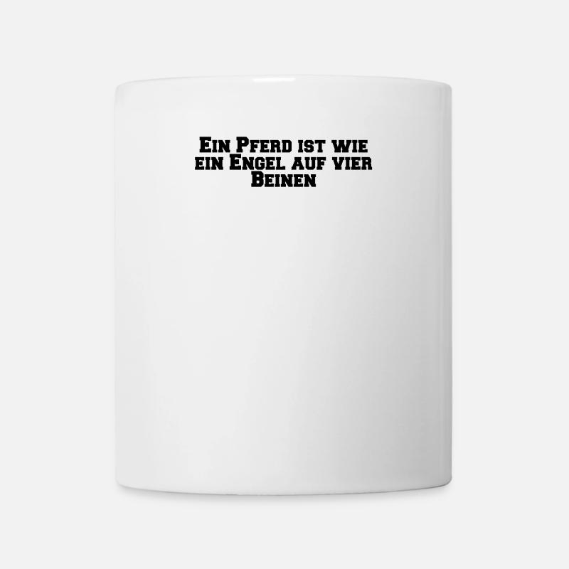 Équitation - Un cheval est comme un ange sur quatre - Mug blanc - blanc