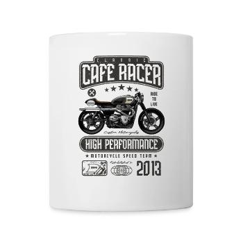 Cafe Racer Motorrad Geburtstag Biker Jahrgang 2013 - Tasse - Weiß - Vorne
