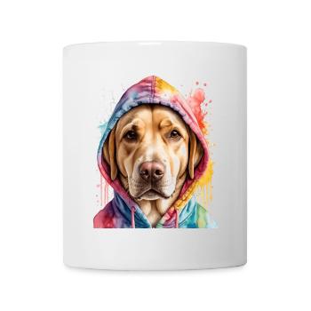 Labrador Retriever Sweat à capuche chien Funny Design Print - Mug blanc - blanc - Devant