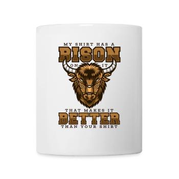 Mieux que vos vêtements Buffalo Bovinae Lover - Mug blanc - blanc - Devant