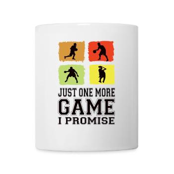 Just One More Game I Promise Basketball Player Jersey - Mug - white - Front