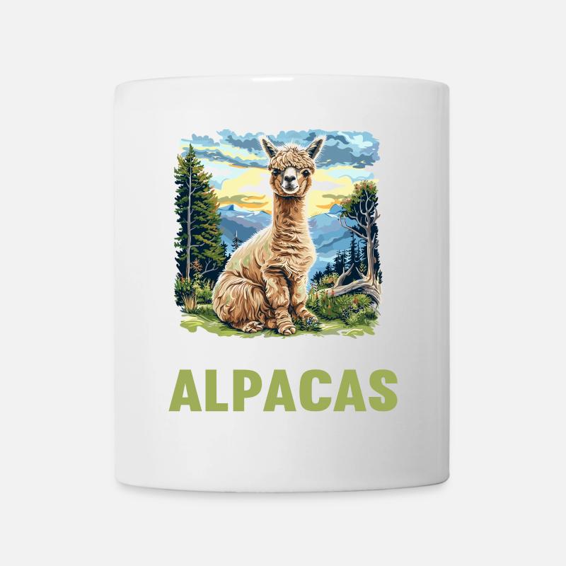 Alpaga Alpagas Alpaga - Mug blanc - blanc