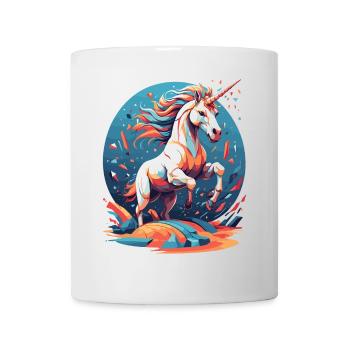 Unique Birthday Motif Funny Unicorns - Mug - white - Front