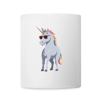 Papa Einhorn Lustiges Vatertag Design - Tasse - Weiß - Vorne