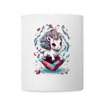 Jolie Licorne Fille Licornes Drôles - Mug blanc - blanc - Devant
