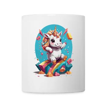 Amoureux de la licorne Design Licornes drôles - Mug blanc - blanc - Devant