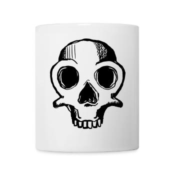 Crâne 1c - Mug blanc - blanc - Devant