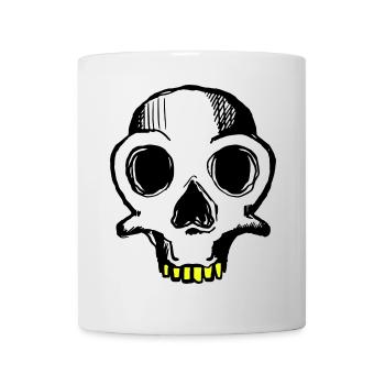 Skull (dreifarbig) - Tasse - Weiß - Vorne