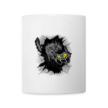 Halloween Katze Katzen Kätzchen - Tasse - Weiß - Vorne
