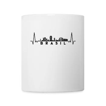 Heartbeat Skyline Brésil-Brésil - Mug blanc - blanc - Devant