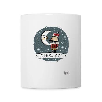 Schläfriger Nussknacker mit Mond und Sternen - Tasse - Weiß - Vorne